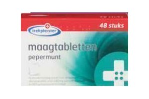 trekpleister maagtabletten pepermunt