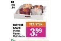 rustieke kaars