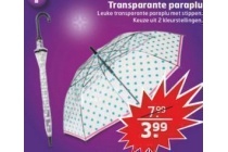 transparante paraplu