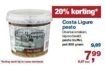 costa ligure pesto