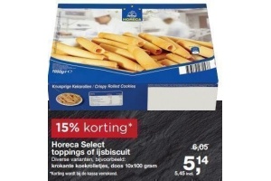 horeca select toppings of ijsbiscuit