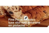 fine food finestro luxe stol met amarene en pistache