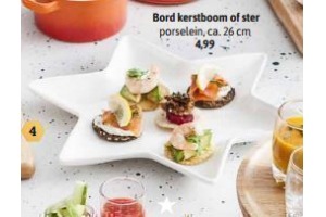 bord kerstboom of ster