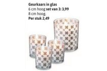 geurkaars in glas