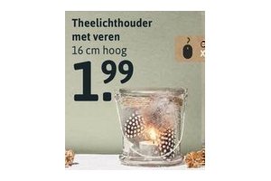 theelichthouder met veren
