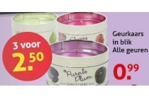geurkaars in blik
