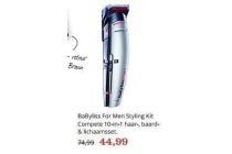 babyliss for men styling kit compete 10 in 1 haar baard en amp lichaamsset