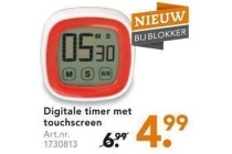 digitale timer met touchscreen