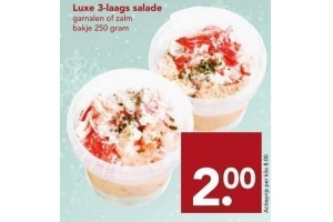 luxe 3 laags salade voor en euro 2