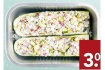 gevulde courgette met geitenkaas