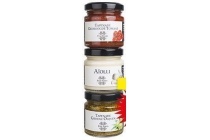 aiolli en tapenade trio