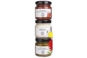 aiolli en tapenade trio