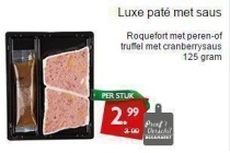 luxe pat en eacute met saus