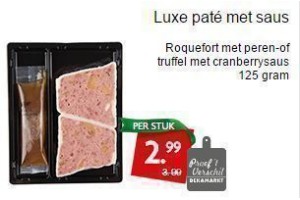 luxe pat en eacute met saus