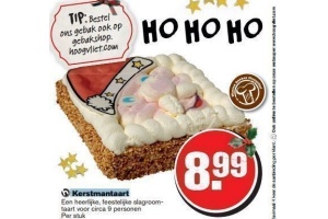 kerstmantaart