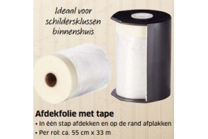 afdekfolie met tape