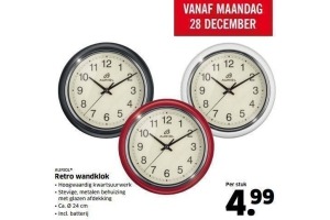 retro wandklok