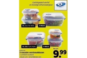 3 vacu en uuml m vershouddozen