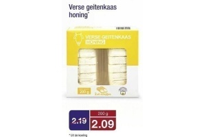 verse geitenkaas honing