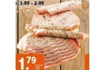 porcheta of varkensfilet truffel bospaddenstoel