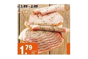 porcheta of varkensfilet truffel bospaddenstoel