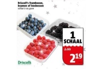 driscoll s frambozen bramen of bosbessen