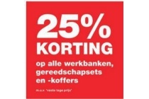 25 korting