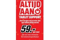 altijd aan tablet support