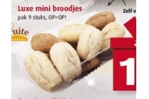 luxe minibroodjes