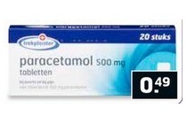 trekpleister paracetamol 500 mg