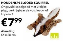 hondenspeelgoed squirrel