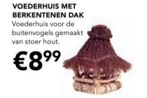 voederhuis met berkentenen dak