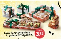 luxe kerstchocolade in geschenkverpakking