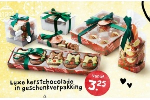 luxe kerstchocolade in geschenkverpakking