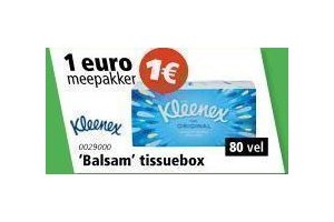 kleenex balsam tissuebox