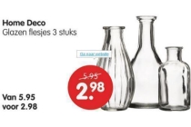 home deco glazen flesjes