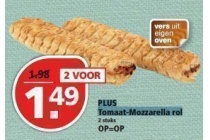 plus tomaat mozzarella rol