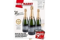 jean de villar en eacute champagne brut grande r en eacute serve