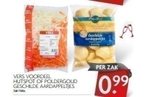 vers voordeel hutspot of poldergoud geschilde aardappeltjes