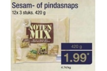 sesam of pindasnaps