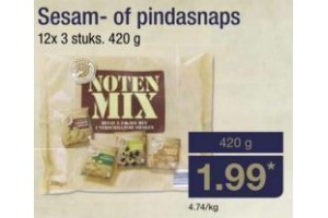 sesam of pindasnaps