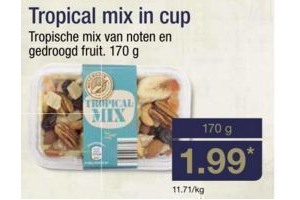 tropical mix in cup