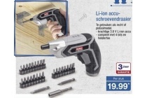 li ion accuschroefdraaier