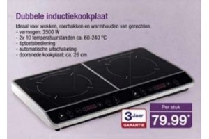 dubbele inductiekookplaat