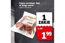poiesz cervelaat fuet of droge worst