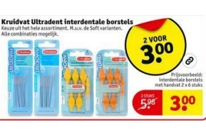 kruidvat ultradent interdentale borstels