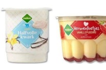 melkan verwentoetjes pudding volle kwark of half volle kwark