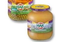 hak groente of appelmoes