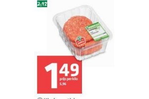 authentieke slagersburgers