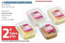 ambachtelijk verpakte salades